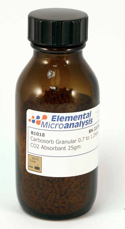 OBSOLETE - Suggested replacement B1320

Carbosorb Granular 0.7 to 1.2mm CO2 Absorbant 25g

SODIUM HYDROXIDE, SOLID,
8, UN1823